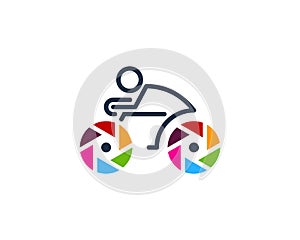 Photo Bike Cycle Icon Logo Design Element