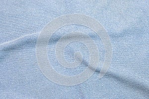 Photo of blue wave microfiber fabric texture