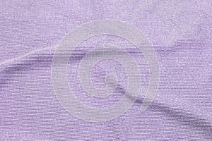 Photo of blue wave microfiber fabric texture.