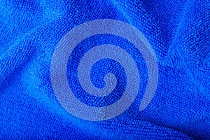 Photo of blue wave microfiber fabric