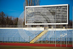 Photo of board or stadium for sports background