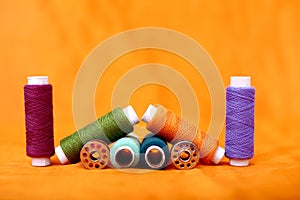 Photo of bobbin and sewing thread