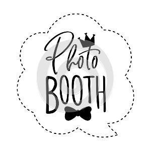 Photo booth photobooth props sign or icon.