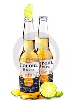 Photo of a bottle of Corona Extra Beer