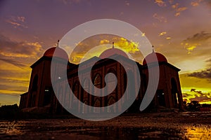 Building structure in one of the mosques