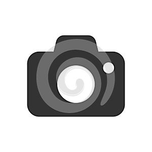 Photo camera glyph vector icon