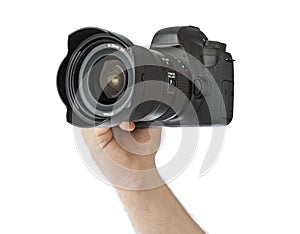 Photo camera in hand