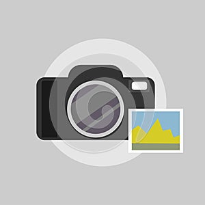 Photo camera icon symbol