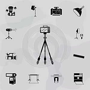 photo camera icon. Universal set of equipment photography for website design and development, app development