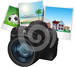 Photo camera illustration