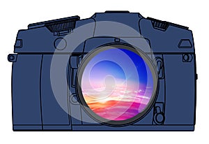 Photo camera isolated