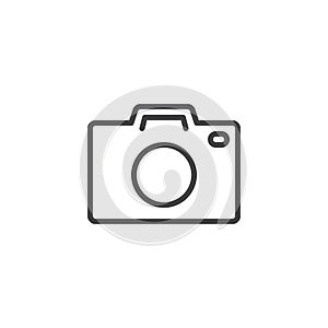 Photo camera outline icon