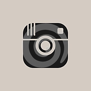 Photo camera vector icon. Eps10