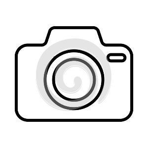 Photo camera vector icon. Cam vector icon. Photo camera illustration symbol for web sites or mobile devise.