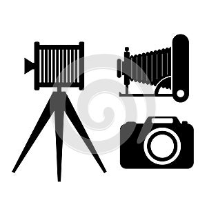 Photo camera vector icon