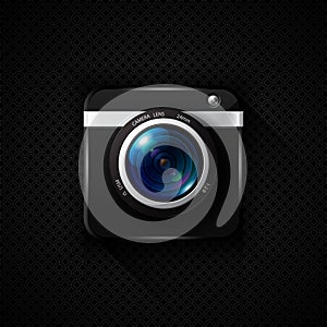 Photo camera vector icon