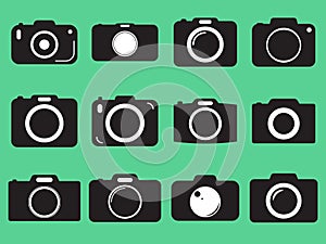 Photo camera vector icon