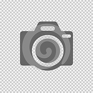 Photo camera vector icon. Simple isolated sign. Picture photo logo vector icon