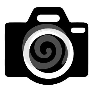 Photo camera vector icon. Simple isolated sign. Picture photo logo vector icon