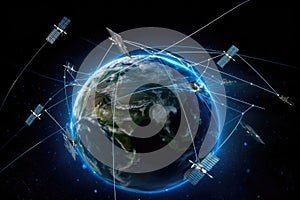 Communication between the vast array of satellites. Generative AI