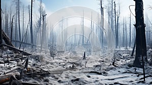 Snow-covered Forest: A Captivating Transformation Of Nature