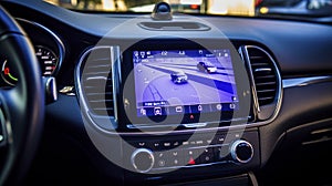 A Photo of a Car Rental Infotainment System