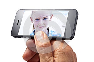 Photo Cell Phone Girl Hand