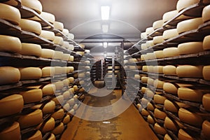 Photo of a cheese factory