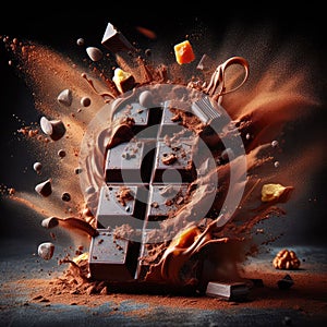 photo of Chocolate bar explosion