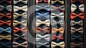 A Photo of Classy Bowties and Ties