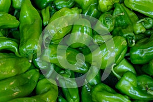 Photo close up green peppers