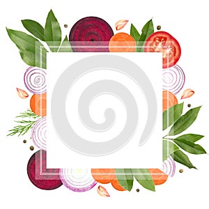 Photo collage for food leaflet template, vegetable vegans flyers. Fresh organic healthy layout, vegetables cover. Organic ads.