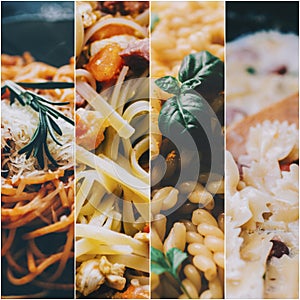 Pasta Photo Collage