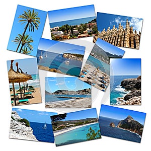 Photo collage from mallorca vacations