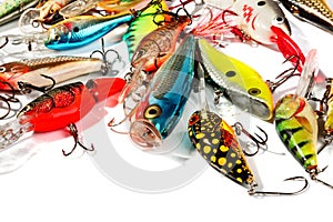 Colorful wobbler on isolated white background photo