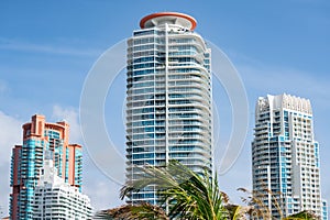 Photo of Continuum towers Miami Beach on blue sky