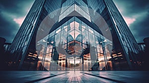 Photo of a Corporate Building. Generative AI