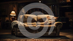 A Photo of a Cozy Reclining Loveseat