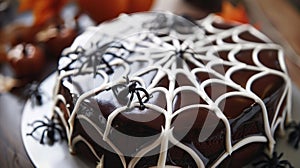 Creepy Crawly Spider Web Cake photo