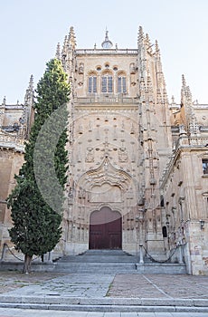 Photo detail of part of the Salamanca catedral in Spain