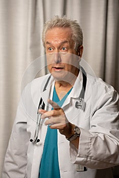Photo of a doctor giving a lecture