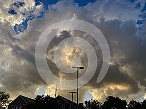 Dramatic Unusual Sunset Cloud Formations