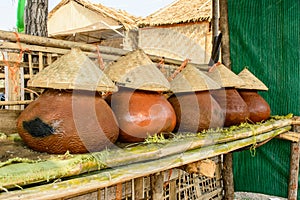 Photo of drinking water pots, Myanmar culture