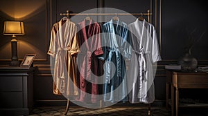 A Photo of Elegant Loungewear and Robes