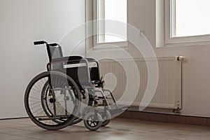 Photo of empty wheelchair