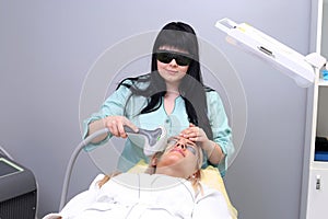 Photo Facial Therapy. Anti-aging Procedures.