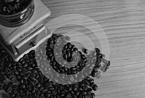 The Photo film 135 black and white coffee roasted vintage look
