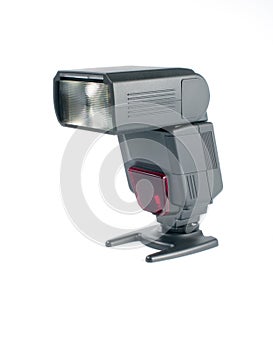 Photo flash on a white background