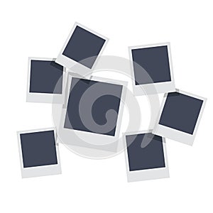 Photo frame. Photo frame background. Photo frame vector illustration. White photo frame vector background. Frames set.