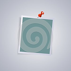 Photo frame with clip on isolate background